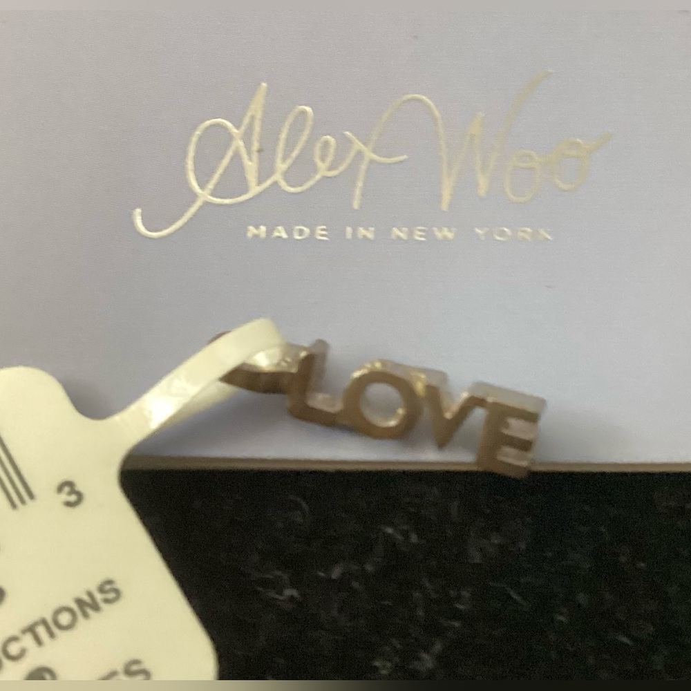 Alex Woo Sterling Silver Mini 'LOVE' Charm